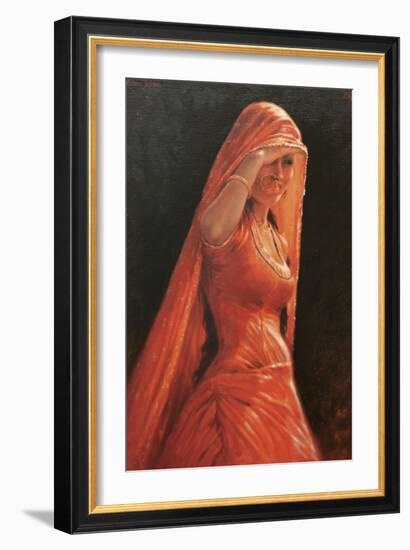 Lady in Red-Michael Jackson-Framed Giclee Print