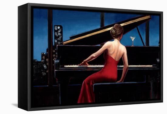 Lady in Red-Marco Fabiano-Framed Stretched Canvas
