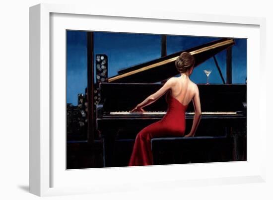 Lady in Red-Marco Fabiano-Framed Art Print