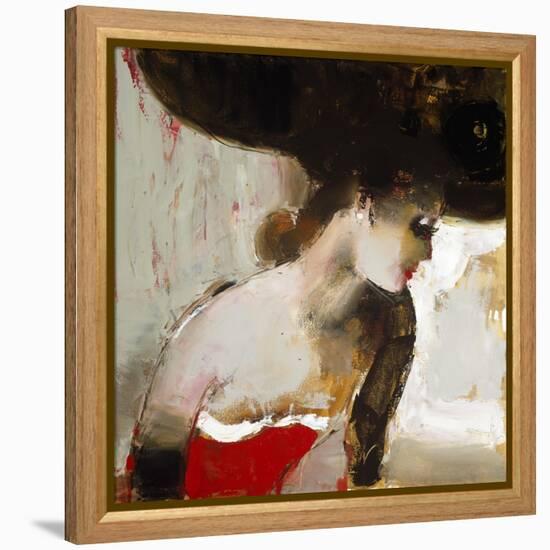 Lady in Red-Elena Ilku-Framed Premier Image Canvas