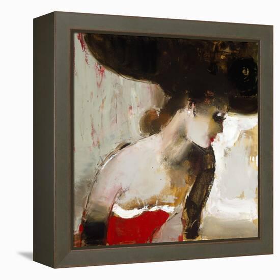 Lady in Red-Elena Ilku-Framed Premier Image Canvas