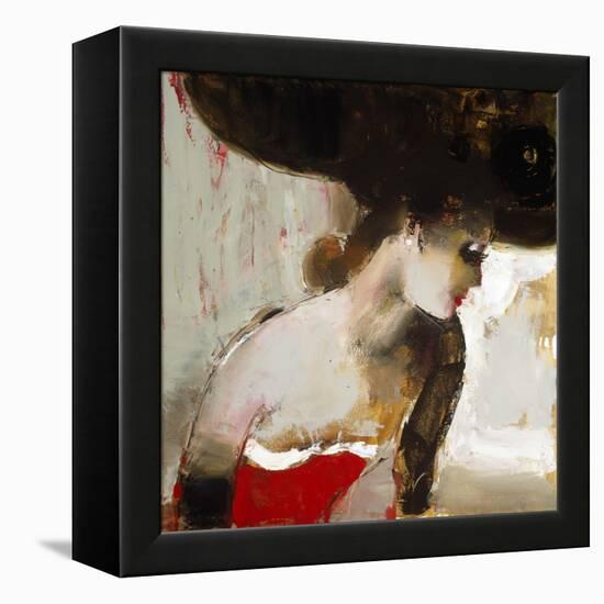 Lady in Red-Elena Ilku-Framed Premier Image Canvas