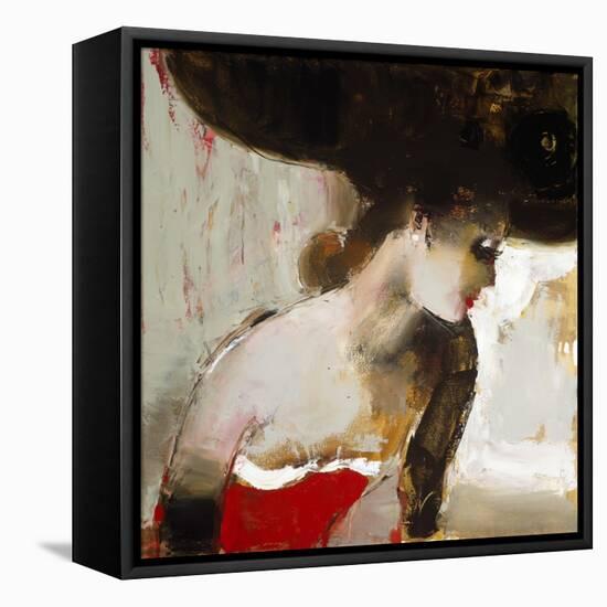 Lady in Red-Elena Ilku-Framed Premier Image Canvas