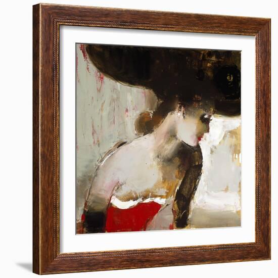 Lady in Red-Elena Ilku-Framed Giclee Print