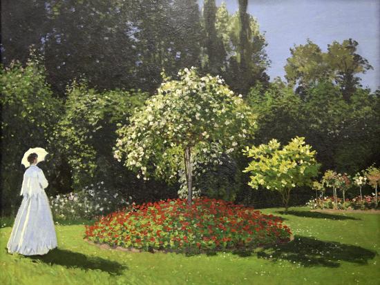 Lady In The Garden 1867 Giclee Print By Claude Monet Art Lady In The Garden 1867 Giclee Print By Claude Monet Art