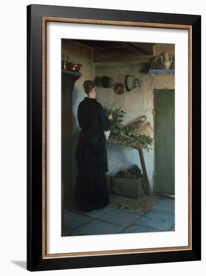 Lady in the Kitchen-Viggo Johansen-Framed Giclee Print