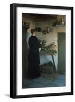 Lady in the Kitchen-Viggo Johansen-Framed Giclee Print