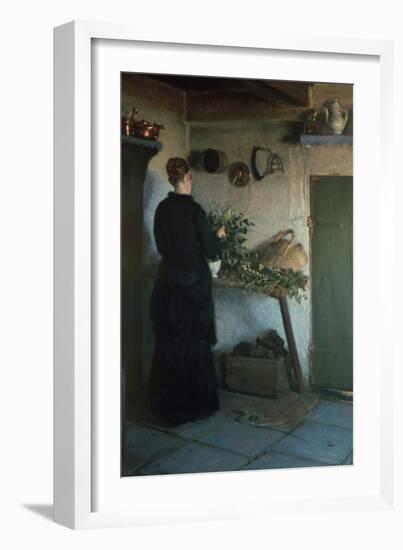 Lady in the Kitchen-Viggo Johansen-Framed Giclee Print