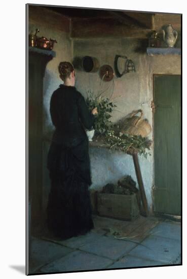 Lady in the Kitchen-Viggo Johansen-Mounted Giclee Print