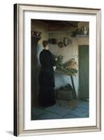Lady in the Kitchen-Viggo Johansen-Framed Giclee Print