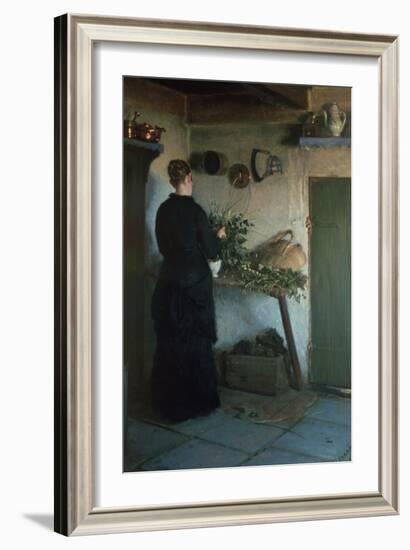 Lady in the Kitchen-Viggo Johansen-Framed Giclee Print