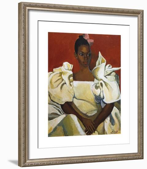 Lady in White Dress-Boscoe Holder-Framed Premium Giclee Print