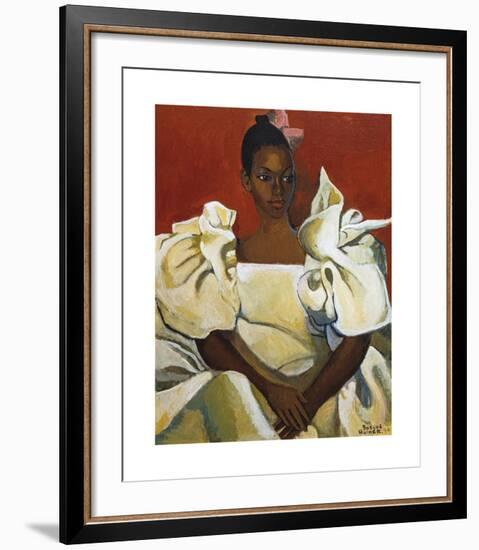 Lady in White Dress-Boscoe Holder-Framed Premium Giclee Print