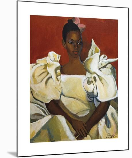 Lady in White Dress-Boscoe Holder-Mounted Premium Giclee Print