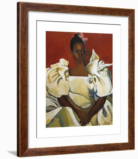 Lady in White Dress-Boscoe Holder-Framed Premium Giclee Print