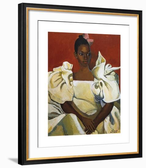 Lady in White Dress-Boscoe Holder-Framed Premium Giclee Print