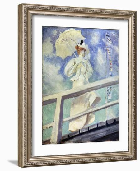 Lady in White, Late 19th Century-Paul Cesar Helleu-Framed Giclee Print