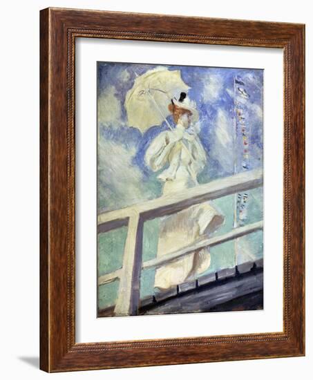 Lady in White, Late 19th Century-Paul Cesar Helleu-Framed Giclee Print