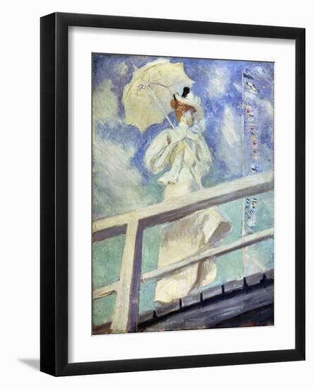 Lady in White, Late 19th Century-Paul Cesar Helleu-Framed Giclee Print