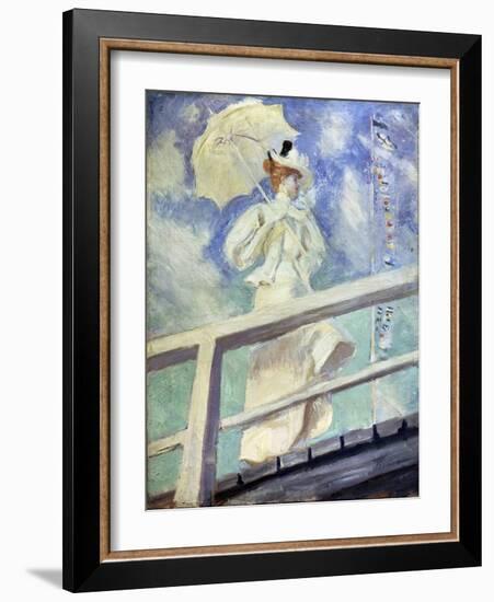 Lady in White, Late 19th Century-Paul Cesar Helleu-Framed Giclee Print