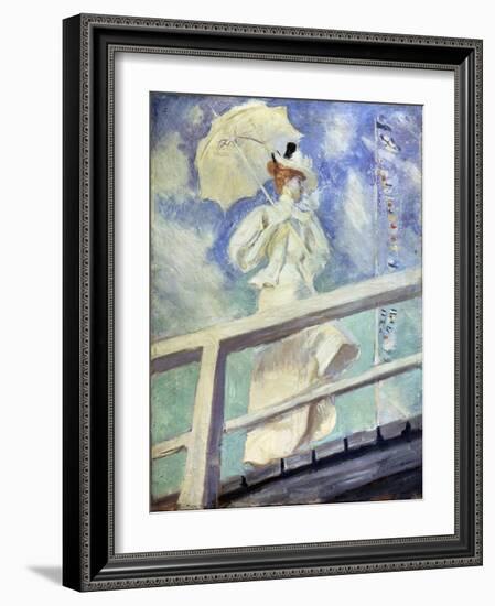 Lady in White, Late 19th Century-Paul Cesar Helleu-Framed Giclee Print