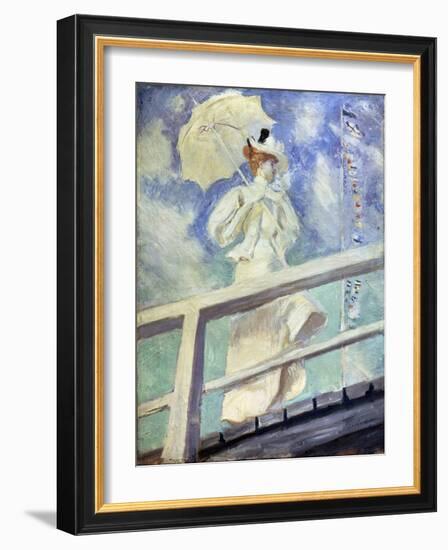 Lady in White, Late 19th Century-Paul Cesar Helleu-Framed Giclee Print