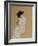 Lady in White on Chair, 2015-Susan Adams-Framed Giclee Print