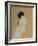 Lady in White on Chair, 2015-Susan Adams-Framed Giclee Print