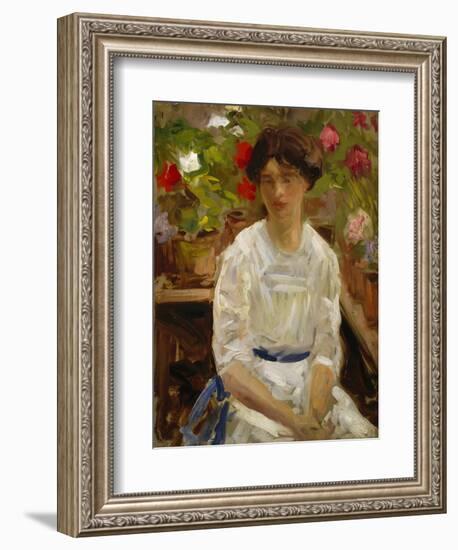 Lady in White-Francis Campbell Boileau Cadell-Framed Giclee Print