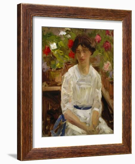 Lady in White-Francis Campbell Boileau Cadell-Framed Giclee Print