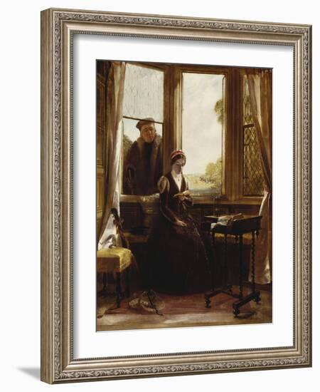 Lady Jane Grey and Roger Ascham, 1853-John Callcott Horsley-Framed Giclee Print