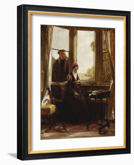 Lady Jane Grey and Roger Ascham, 1853-John Callcott Horsley-Framed Giclee Print