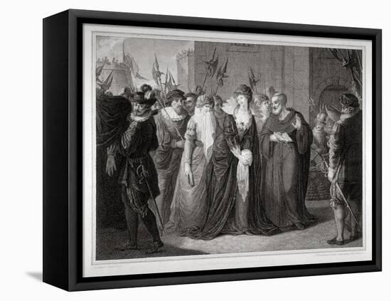 Lady Jane Grey Being Led to Her Execution at the Tower of London, 1554-Mountague Tomkins-Framed Premier Image Canvas