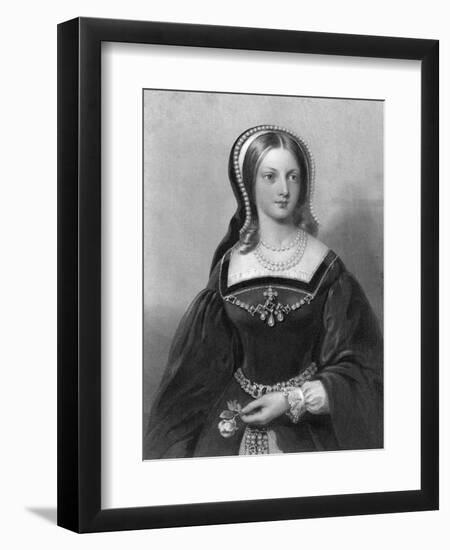 Lady Jane Grey, Queen of England-W Holl-Framed Giclee Print