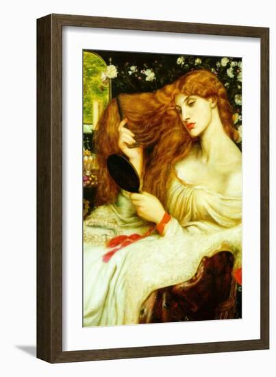 Lady Lilith-Dante Gabriel Rossetti-Framed Art Print