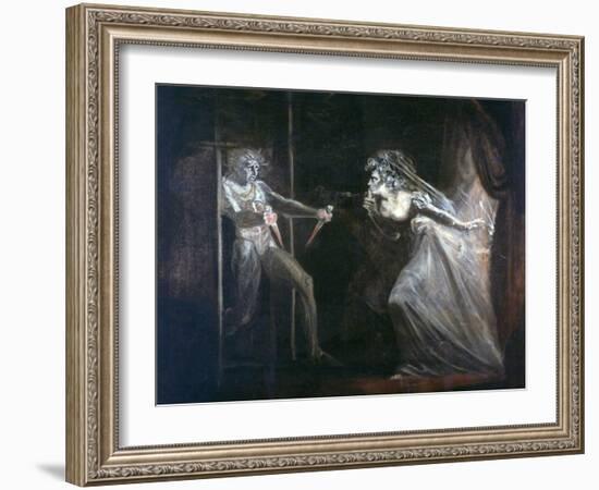 Lady Macbeth Seizing the Daggers, Exhibited 1812-Henry Fuseli-Framed Giclee Print