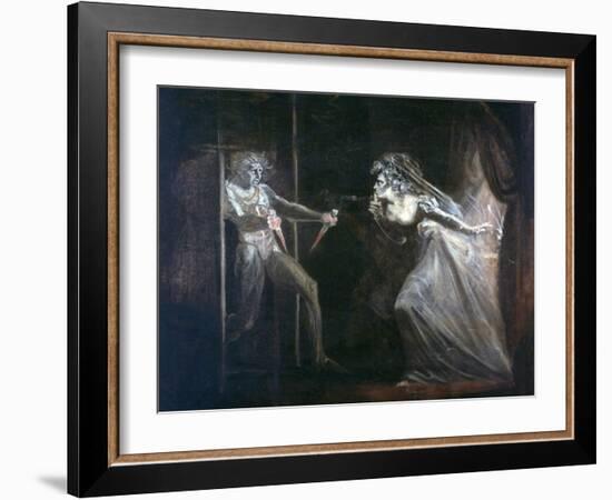 Lady Macbeth Seizing the Daggers, Exhibited 1812-Henry Fuseli-Framed Giclee Print