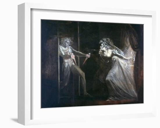 Lady Macbeth Seizing the Daggers, Exhibited 1812-Henry Fuseli-Framed Giclee Print