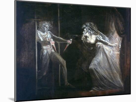 Lady Macbeth Seizing the Daggers, Exhibited 1812-Henry Fuseli-Mounted Giclee Print