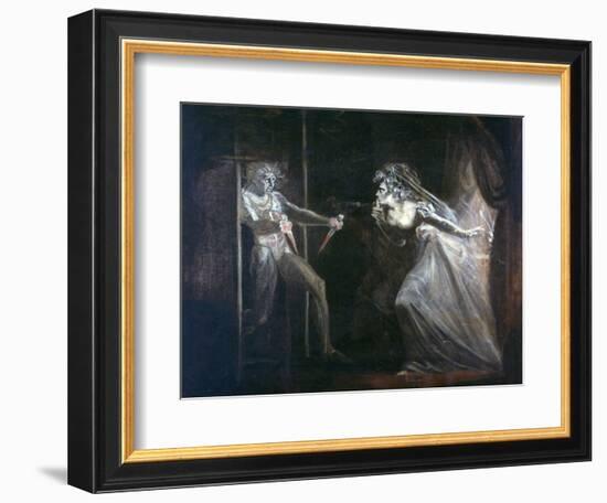 Lady Macbeth Seizing the Daggers, Exhibited 1812-Henry Fuseli-Framed Giclee Print