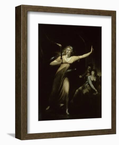 Lady Macbeth Sleepwalking, c.1783-Henry Fuseli-Framed Giclee Print