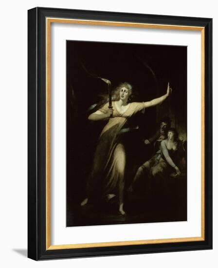 Lady Macbeth Sleepwalking, c.1783-Henry Fuseli-Framed Giclee Print