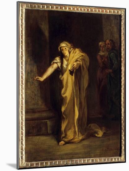 Lady Macbeth Sleepwalking Illustration of the Work of the Same Name by William Shakespeare (1564-16-Ferdinand Victor Eugene Delacroix-Mounted Giclee Print