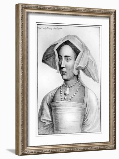 Lady Mary, 16th Century-Hans Holbein the Younger-Framed Giclee Print