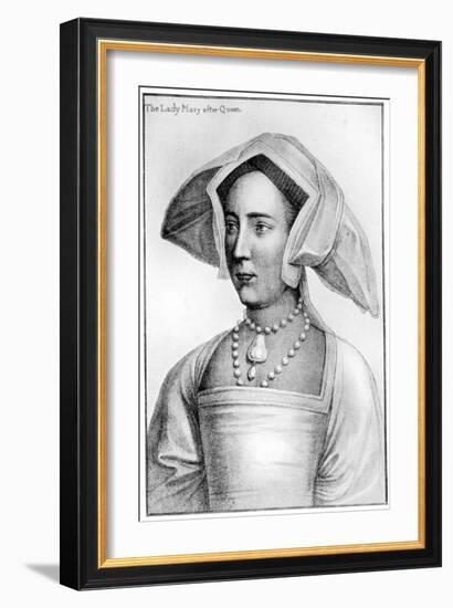 Lady Mary, 16th Century-Hans Holbein the Younger-Framed Giclee Print