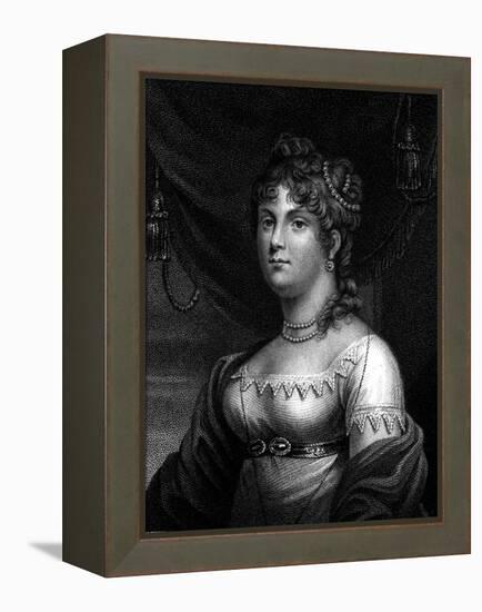 Lady Mary Arundell-Robert Jones-Framed Stretched Canvas