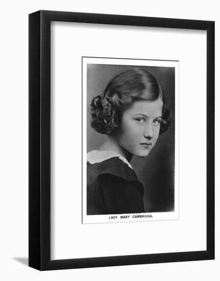 'Lady Mary Cambridge', 1937-Unknown-Framed Photographic Print