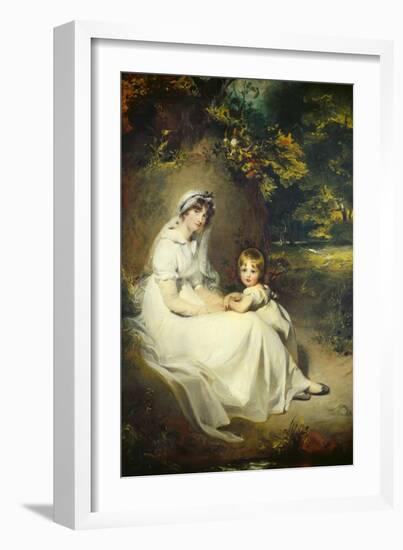 Lady Mary Templetown and Her Son, 1802-Thomas Lawrence-Framed Giclee Print