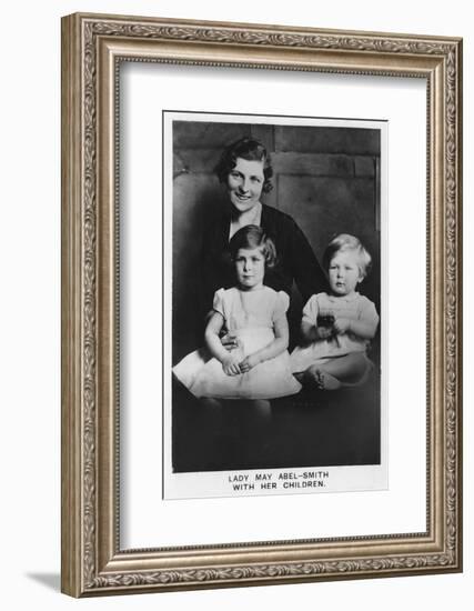 'Lady May Abel-Smith with her Children', 1937-Unknown-Framed Photographic Print