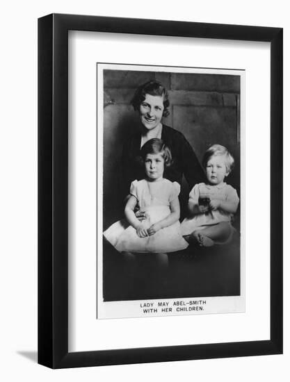 'Lady May Abel-Smith with her Children', 1937-Unknown-Framed Photographic Print